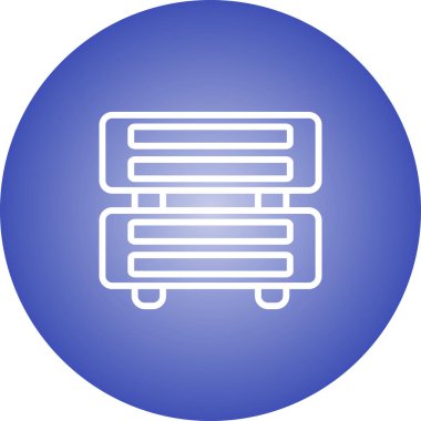 Sunucu web simgesi, vektör çizim