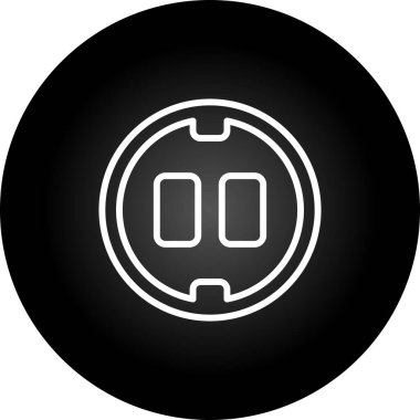 soket simgesi web basit illüstrasyon