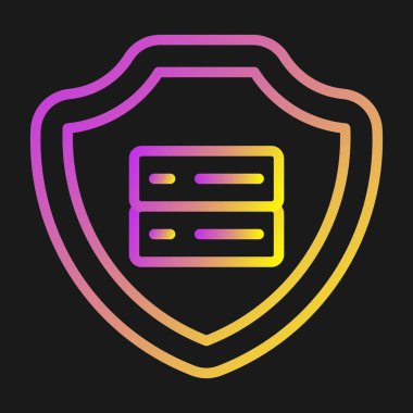 veri koruma simgesi vektör illüstrasyonu