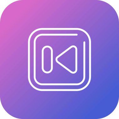 vektör ağ simgesi Önceki Parça Düğmesi 