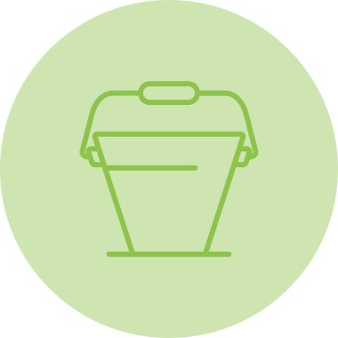 Kova. Web simgesi basit illüstrasyon