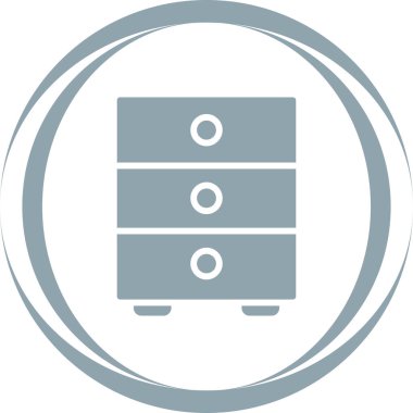 Dolap simgesi dosyası basit illüstrasyon