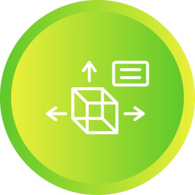 3B tasarım web simgesi, vektör illüstrasyonu