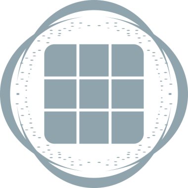 Rubik küp simgesi, vektör illüstrasyonu basit tasarım