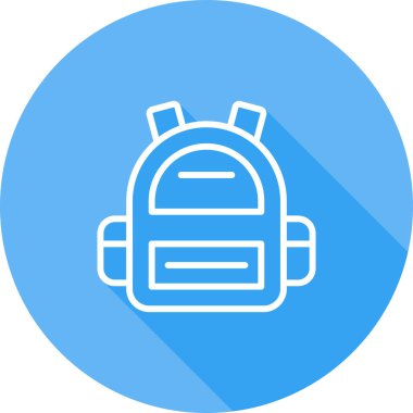 sırt çantası simgesi web basit illüstrasyon