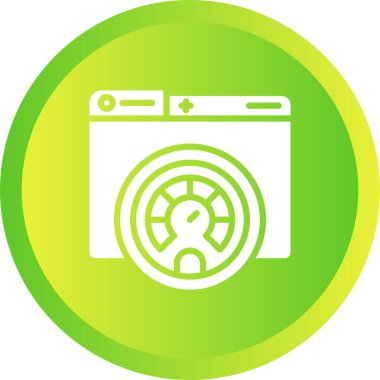 performans web simgesi, vektör illüstrasyonu