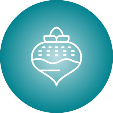 Gıda ikonunun vektör illüstrasyonu. Şalgam   