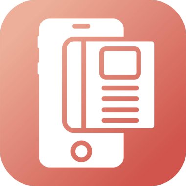 cep telefonu simgesi web illüstrasyonu