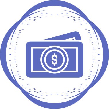 Para için. Web simgesi vektör illüstrasyonu 