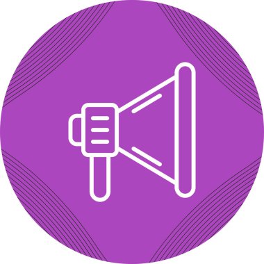 Konuşmacı. Web simgesi basit tasarım