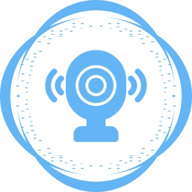 Beyaz Arkaplanda Bebek İzleyici Vektör Simgesi