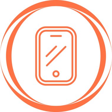 Akıllı telefon. Web simgesi basit illüstrasyon 