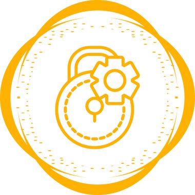 Kilit. Web simgesi basit illüstrasyon 