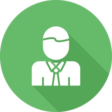 Muhasebeci avatar simgesinin vektör çizimi