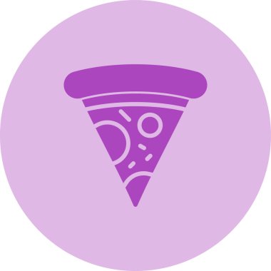 pizza. Web simgesi basit illüstrasyon