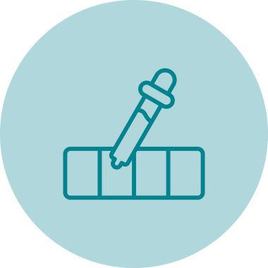 pipette simgesi, web basit illüstrasyon