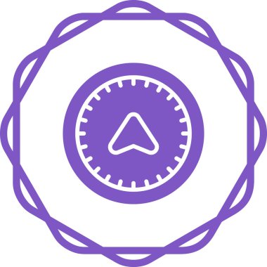 pusula web simgesi tasarımı çizimi