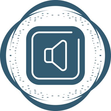 Konuşmacı. Web simgesi basit tasarım