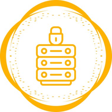 Veri Gizliliği simgesi, vektör illüstrasyonu basit tasarım