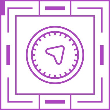 Doğu web simgesinin vektör illüstrasyonu