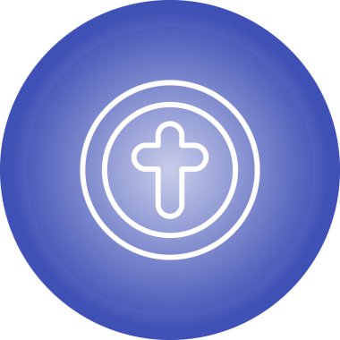 Haç. Web simgesi basit illüstrasyon 