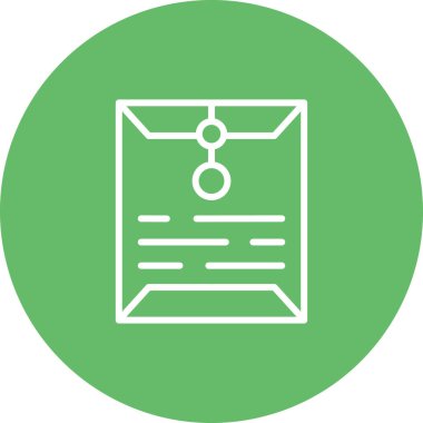 Zarf web simgesi, basit illüstrasyon