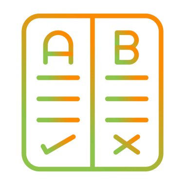 Artılar ve Eksiler web simgesi vektör illüstrasyonu