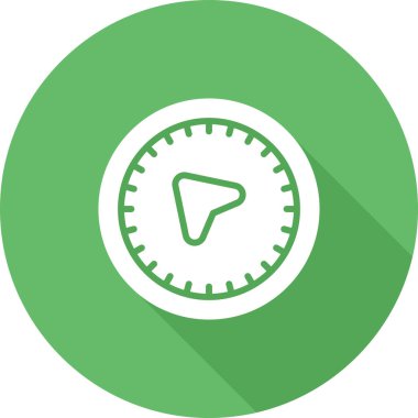 pusula web simgesi tasarımı çizimi