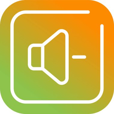 Down Square Simgesi, basit vektör illüstrasyonu 