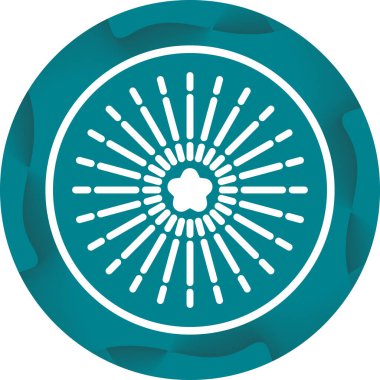 Havai fişek web simgesi, basit vektör illüstrasyonu 