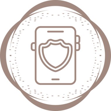 akıllı telefon web simgesi vektör çizimi 