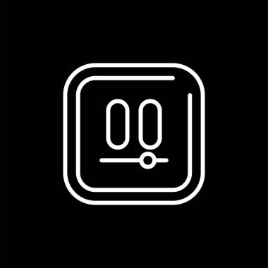 Vektör illüstrasyon Video Duraklatma simgesi 