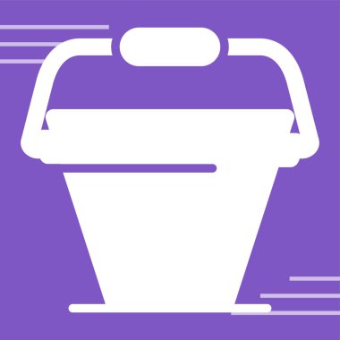 Kova. Web simgesi basit illüstrasyon