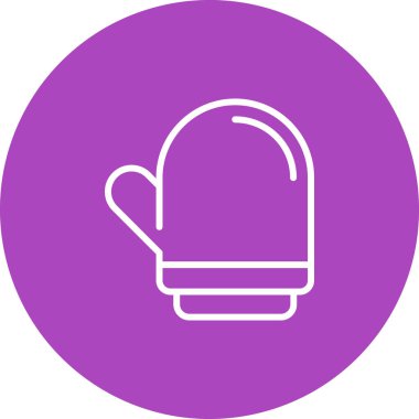 eldiven ağ simgesi, basit vektör illüstrasyonu  