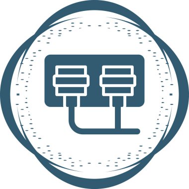 soket simgesi web basit illüstrasyon