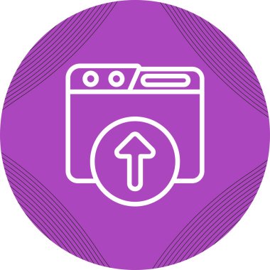 Web simge vektör çizim upload