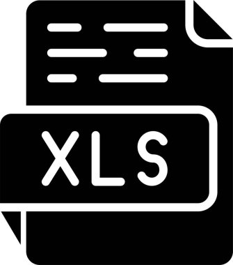 Logo XLS dosya simgesi, vektör illüstrasyonunun modern tasarımı 