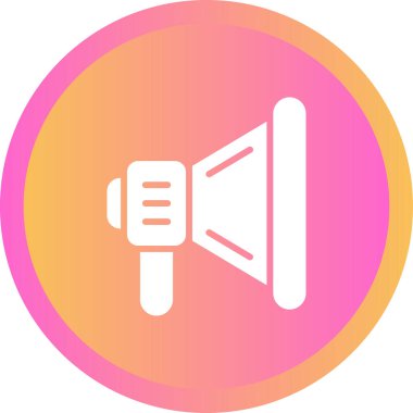 Konuşmacı. Web simgesi basit tasarım