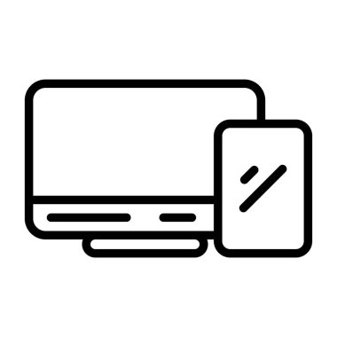 Bilgisayar. Web simgesi basit illüstrasyon