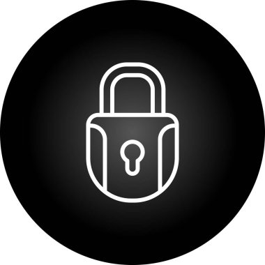 kilit simgesi, vektör illüstrasyonu  