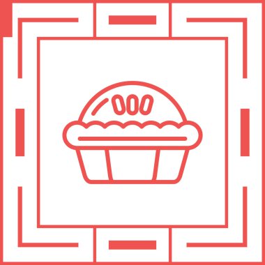 turta simgesi, vektör illüstrasyonu basit tasarım