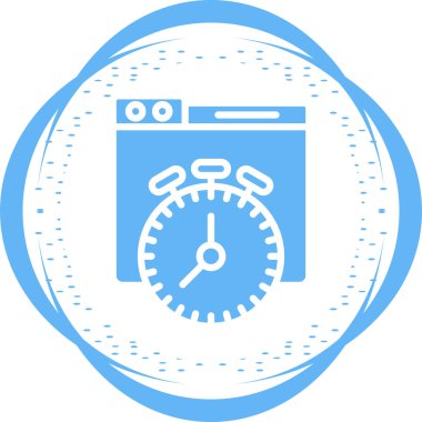 Basit bir kronometre. vektör simgesi