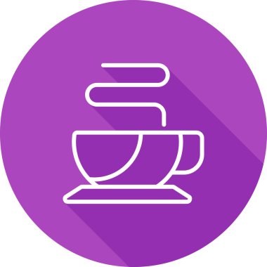 kahve fincanı web simgesi, basit vektör illüstrasyonu