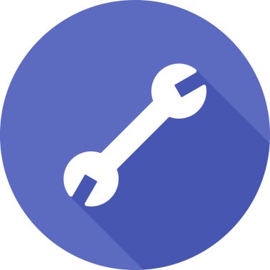 İngiliz anahtarı. Web simgesi basit illüstrasyon