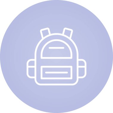 sırt çantası simgesi web basit illüstrasyon