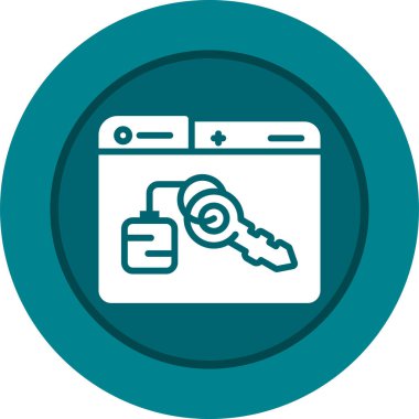 anahtar simgesi, vektör illüstrasyonu 