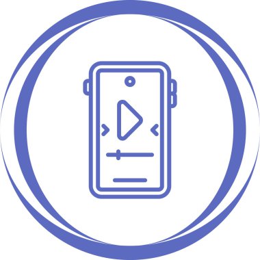 akıllı telefon web simgesi vektör çizimi 