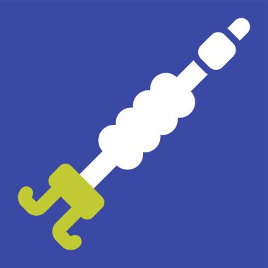 Kablo Klipsi simgesi, vektör illüstrasyonu