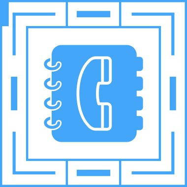Telefon rehberi vektör illüstrasyonuName