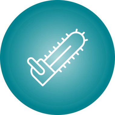 Elektrikli testerenin basit vektör illüstrasyonu